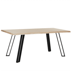 Beliani Jídelní stůl 180 x 90 cm GRAHAM světlé dřevo