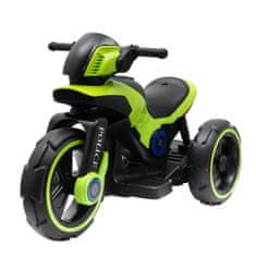 Baby Mix Dětská elektrická motorka Police zelená