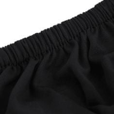 Vidaxl Strečový potah na třímístnou pohovku černý polyesterový žerzej