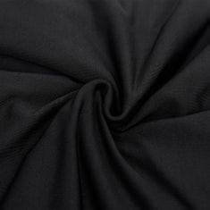 Greatstore Strečový potah na třímístnou pohovku černý polyesterový žerzej