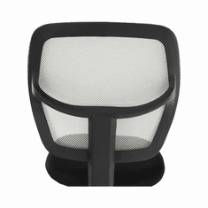 KUPŽIDLE Dětská otočná židle na kolečkách MESH – plast, bez područek, šedá/černá