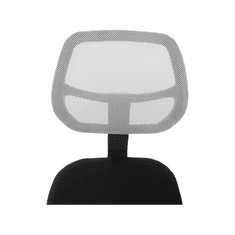 KUPŽIDLE Dětská otočná židle na kolečkách MESH – plast, bez područek, šedá/černá