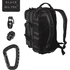 MIL-TEC® Miltec Batoh Assault tactical SM black malý 14002088 Velikost 