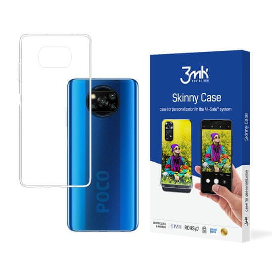 3MK Skinny pouzdro pro Xiaomi Poco X3 - Transparentní KP20205