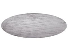 Beliani Kulatý viskózový koberec, 140 cm, světle šedý GESI II