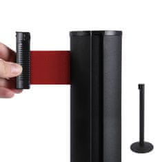Jansen Display Bariéra černá, 2,7m výsuvný pásek červený