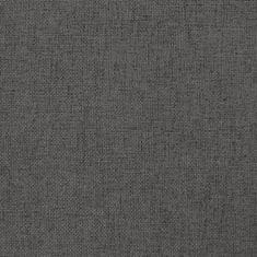 Vidaxl Podnožka tmavě šedá 60 x 60 x 39 cm textil