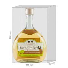 Ami Honey Medovina Sandomierski Trójniak s bisongras 0,75 l | Med víno medové víno | 750 ml | 14 % alkoholu