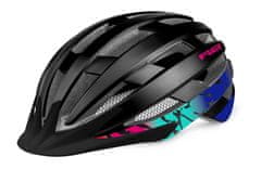R2 Cyklistická helma VENTU ATH27F/S 54-56 cm modrá ,černá, růžová lesk
