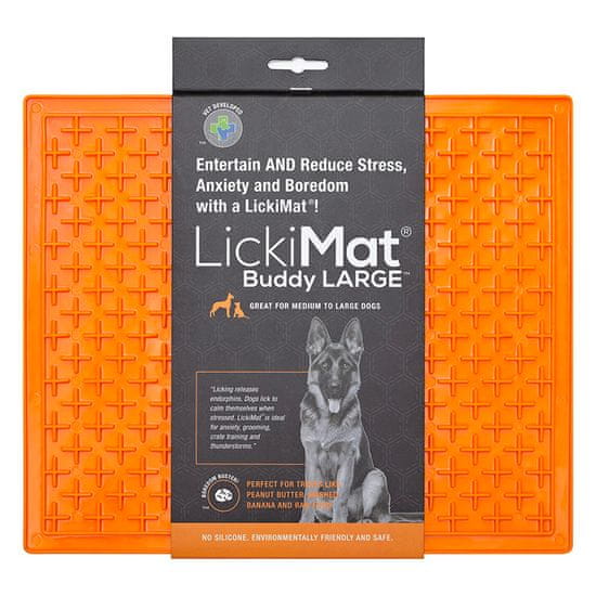 LickiMat Lízací podložka Buddy XL Orange