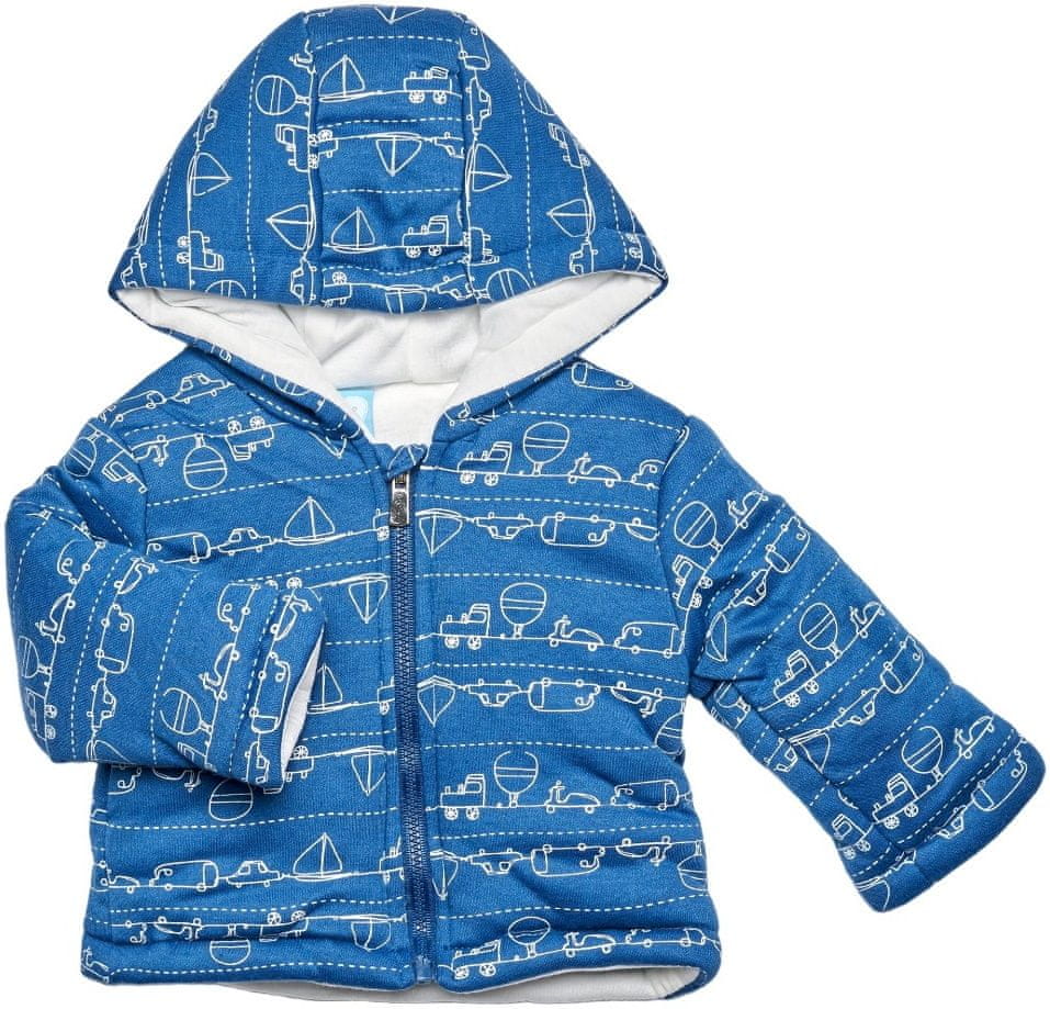 Just Too Cute chlapecká zateplená bunda – Doprava Y1005 modrá 74