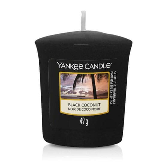 Yankee Candle votivní svíčka Black Coconut (Černý kokos) 49g