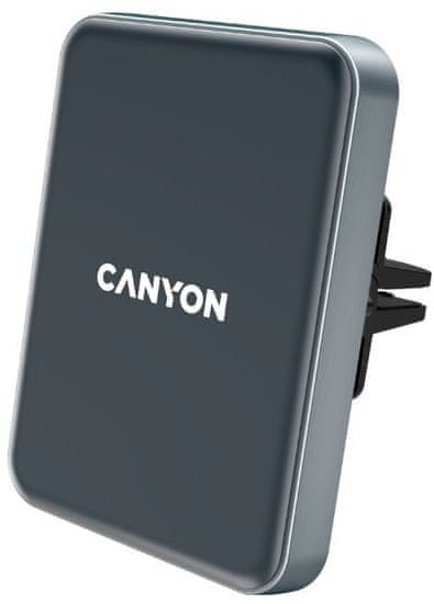 Canyon držák telefonu do ventilace auta MegaFix CA-15, Qi, magnetický, wireless nabíjení,