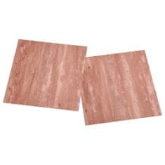 Vidaxl Samolepicí podlahové desky 55 ks PVC 5,11 m2 červené