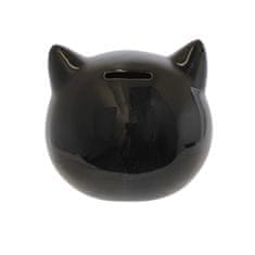 Home DECO Factory Dětská keramická pokladnička kočka černá