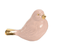 Amadeus Dětská dekorace růžový ptáček | 2 vzory Vzor: Koukající nahoru