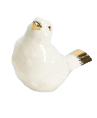 Amadeus Dětská dekorace bílý ptáček | 2 vzory Vzor: Koukající nahoru
