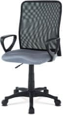 Autronic Kancelářská židle, látka MESH šedá / černá, plyn.píst KA-B047 GREY