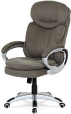 Autronic Kancelářská židle, houpací mech., šedá látka, plast. kříž KA-G198 GREY2