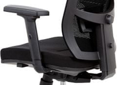 Autronic Kancelářská židle, černá látka / černá síťovina, hliníkový kříž, synchronní mech KA-B1083 BK