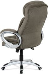 Autronic Kancelářská židle, houpací mech., šedá látka, plast. kříž KA-G198 GREY2