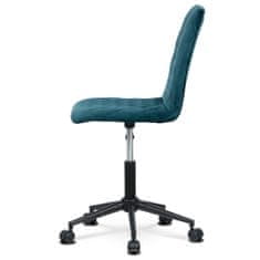 Autronic Kancelářská židle dětská, potah modrá sametová látka, výškově nastavitelná KA-T901 BLUE4