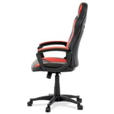 Autronic Herní židle, potah - červená a černá ekokůže. houpací mechanismus KA-Y209 RED