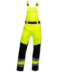 ARDON SAFETY Reflexní kalhoty s laclem ARDONSIGNAL žluto-černé zkrácené