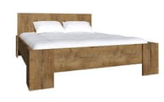 eoshop Manželská postel Colorado 2L, 180x200 cm, dub lefkas, lamino