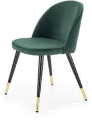 Halmar Jídelní židle K315, tmavě zelená