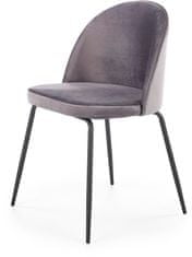 Halmar Jídelní židle K314, tmavě šedá