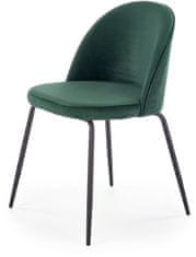Halmar Jídelní židle K314, tmavě zelená