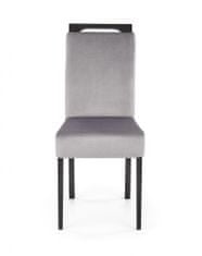 Halmar Dřevěná židle Clarion 2, černá / monolith 85