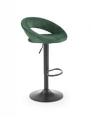 Halmar Barový židle H102, tmavě zelená