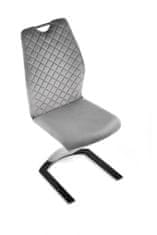 Halmar Kovová židle K442, šedá