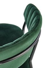 Halmar Kovová židle K426, tmavě zelená