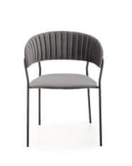 Halmar Kovová židle K426, šedá