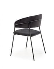 Halmar Kovová židle K426, černá