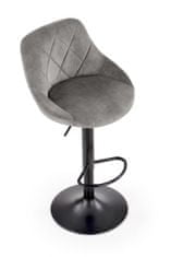 Halmar Barový židle H101, šedá