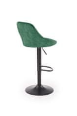 Halmar Barový židle H101, tmavě zelená