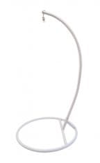 IWHOME Závěsné křeslo DIONA s třásněmi béžová + stojan ERIS bílá IWH-10190011 + IWH-10260001