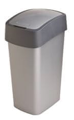 eoshop FLIPBIN 45L odpadkový koš - šedý 