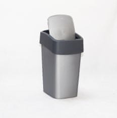 eoshop FLIPBIN 9L odpadkový koš - šedý 