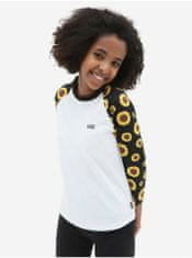 Vans Černo-bílé holčičí tričko s dlouhým rukávem VANS Sunlit 122-128