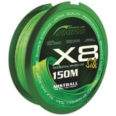 Mistrall Mistrall pletená šňůra Shiro Silk X8 0,28mm 150m zelená 