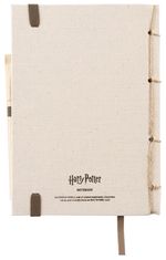 CurePink Set papírnický Harry Potter: Nebelvír (A5 blok - propiska - penál) (blok 14,8 x 21 cm)
