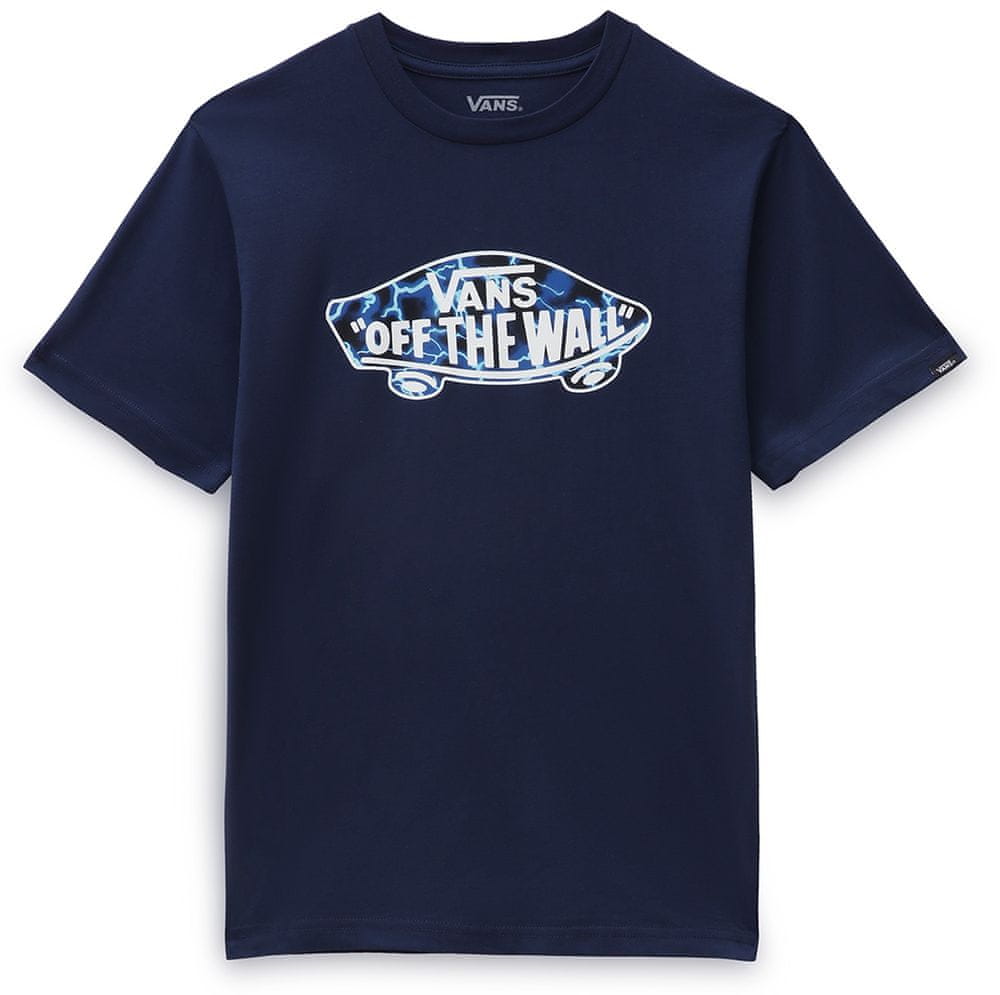 Vans chlapecké tričko By Otw Logo Fill Boys Dress Blues/Thue Blue VN0002R4Y8S1 tmavě modrá L