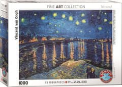 EuroGraphics Puzzle Hvězdná noc nad Rhonou 1000 dílků
