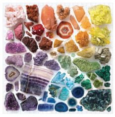 Galison Čtvercové puzzle Duhové krystaly 500 dílků