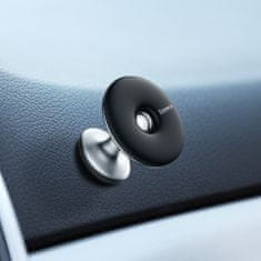 BASEUS Star Ring magnetický držák na mobil do auta na palubní desku, stříbrný